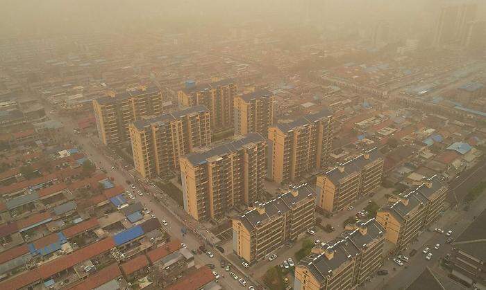 Sandsturm in Linyi