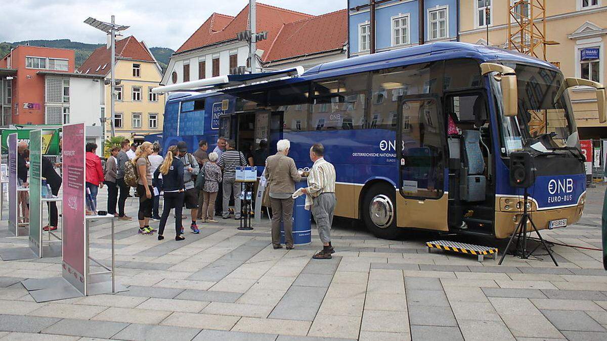 Der Euro-Bus in Leoben