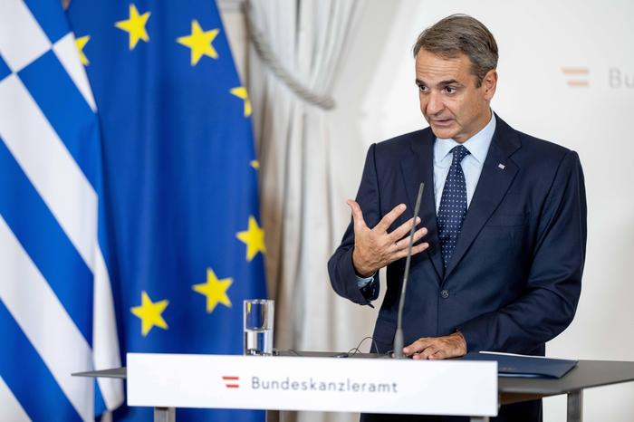 Kyriakos Mitsotakis | Der griechische Premierminister Kyriakos Mitsotakis im Bundeskanzleramt in Wien