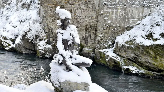 Schnee, wohin das Auge schaut: So präsentierte sich Murau am 17. Jänner 2018.