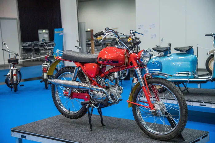 Bei der Motorausstellung begeistert ein Puch-Schwerpunkt die Retro-Fans.