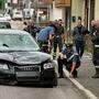 Am Unfallort stellten Carabinieri auch den Unfallwagen sicher