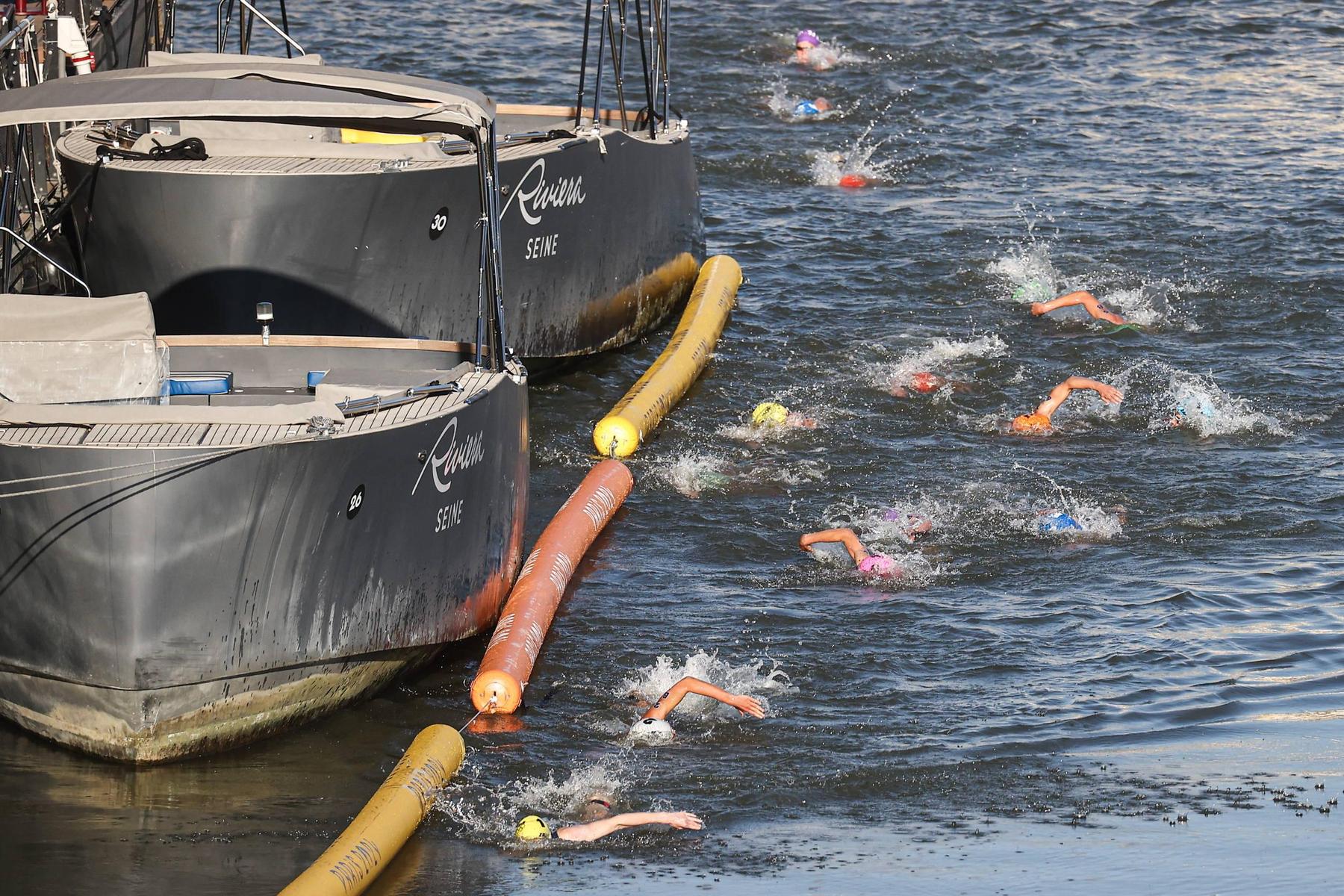 Freiwasser-Schwimmer trainierten erstmals in 