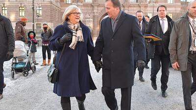 Stefan Löfven mit seiner Frau Ulla