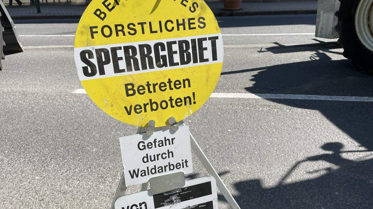 Die Straße muss komplett gesperrt werden