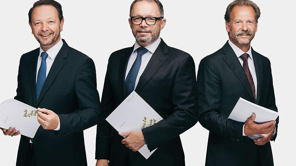 Merkur Vorstandsdirektor Christian Kladiva, Generaldirektor Gerald Kogler und Vorstandsdirektor Andreas Stettner 