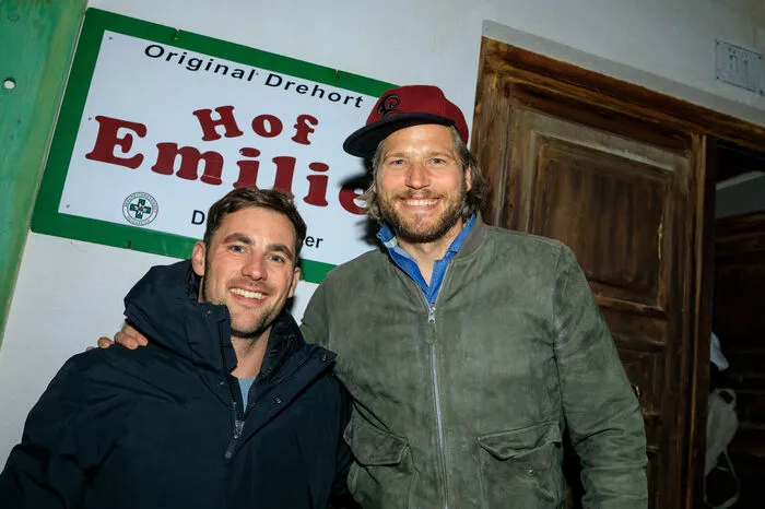 Hauptdarsteller Sebastian Ströbel und der Schladminger Schauspieler Ferdinand Seebacher (neu im Hauptcast der Serie) ließen es sich nicht nehmen, ...