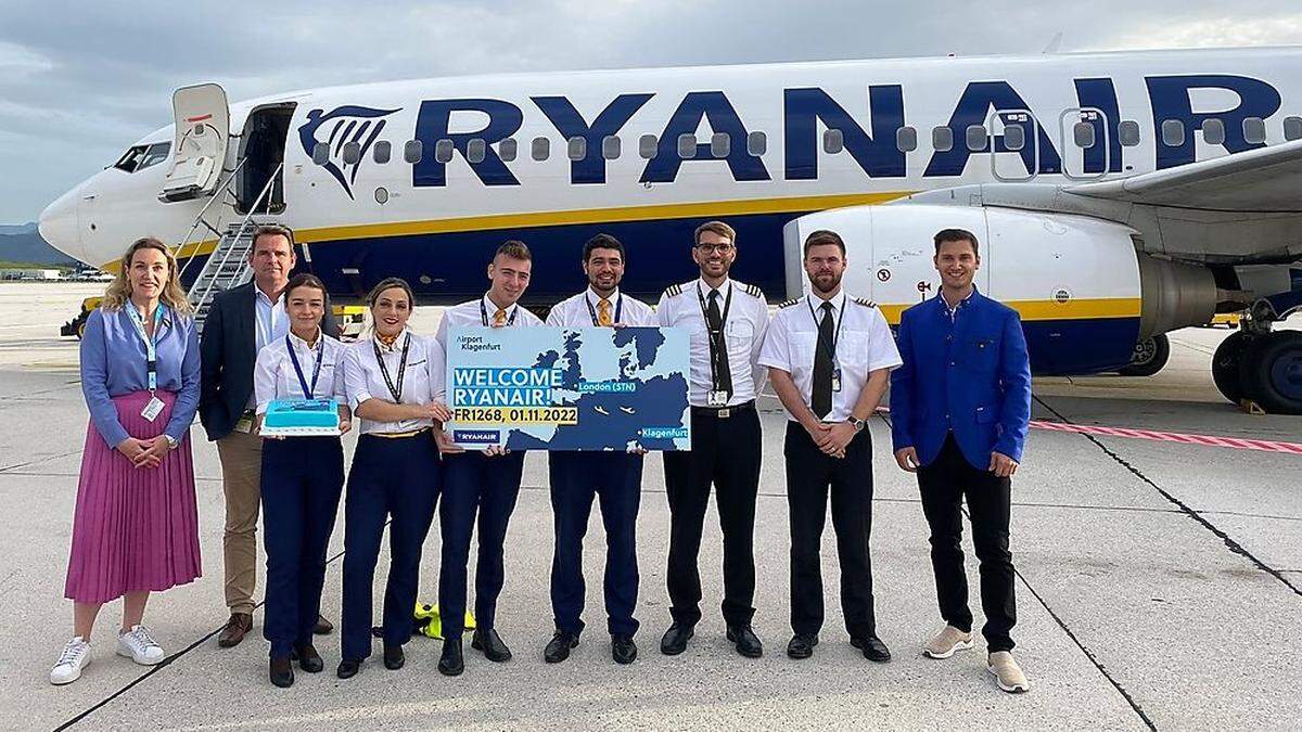 Ryanair-Rückkehr Anfang November in Klagenfurt