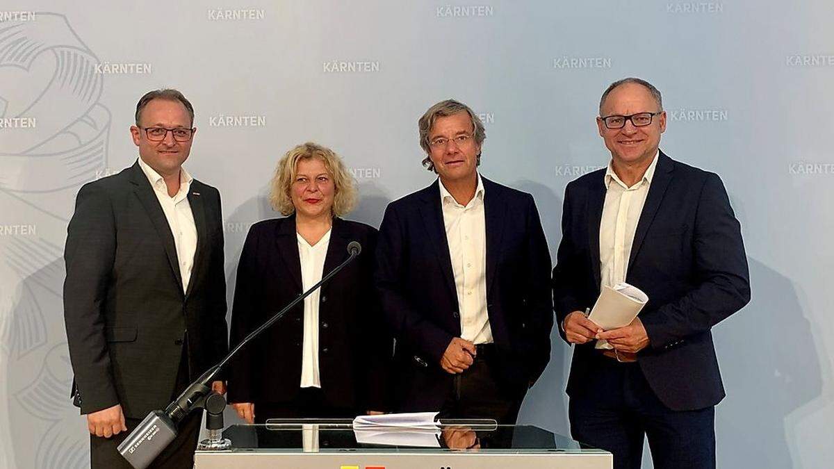 Meinrad Höfferer, Beate Gfrerer, Otmar Petschnig und Hans Pucker haben ihre Ziele für 2022 präsentiert