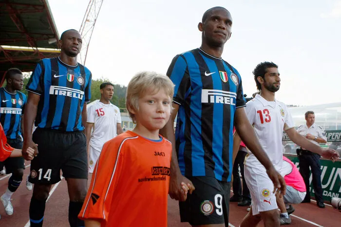 Samuel Eto'o gastierte mit Inter Mailand in Kapfenberg.