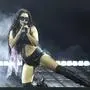 Charli xcx performs during the Glastonbury Festival in Worthy Farm, Somerset, England, Saturday, June 28, 2025. (Scott A Garfitt/Invision/AP)