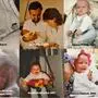 Eine Collage mit mehreren Babyfotos