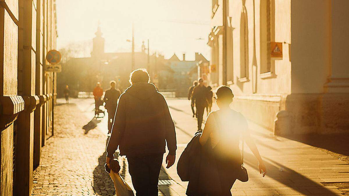 Heute lockt das schöne Wetter noch in die Stadt