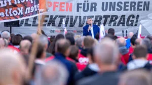 Chefverhandler der Gewerkschaften, Reinhold Binder (PRO-GE), am vergangenen Donnerstag im Rahmen einer Metaller-KV-Betriebsrätekonferenz in St. Pölten