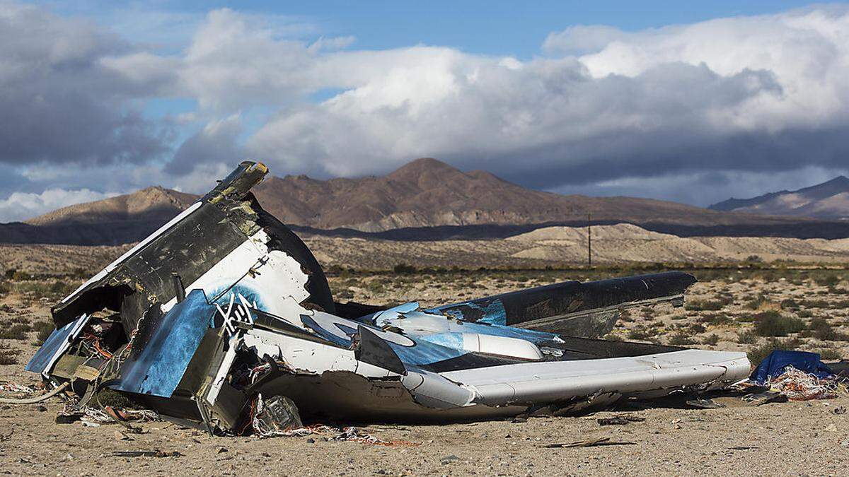 Das Wrack von "SpaceShipTwo"