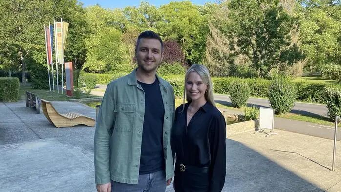 Stefan Zink und Lara Valentina Ofner studieren „E-Sports Business und Management“ an der FH Joanneum in Bad Gleichenberg 