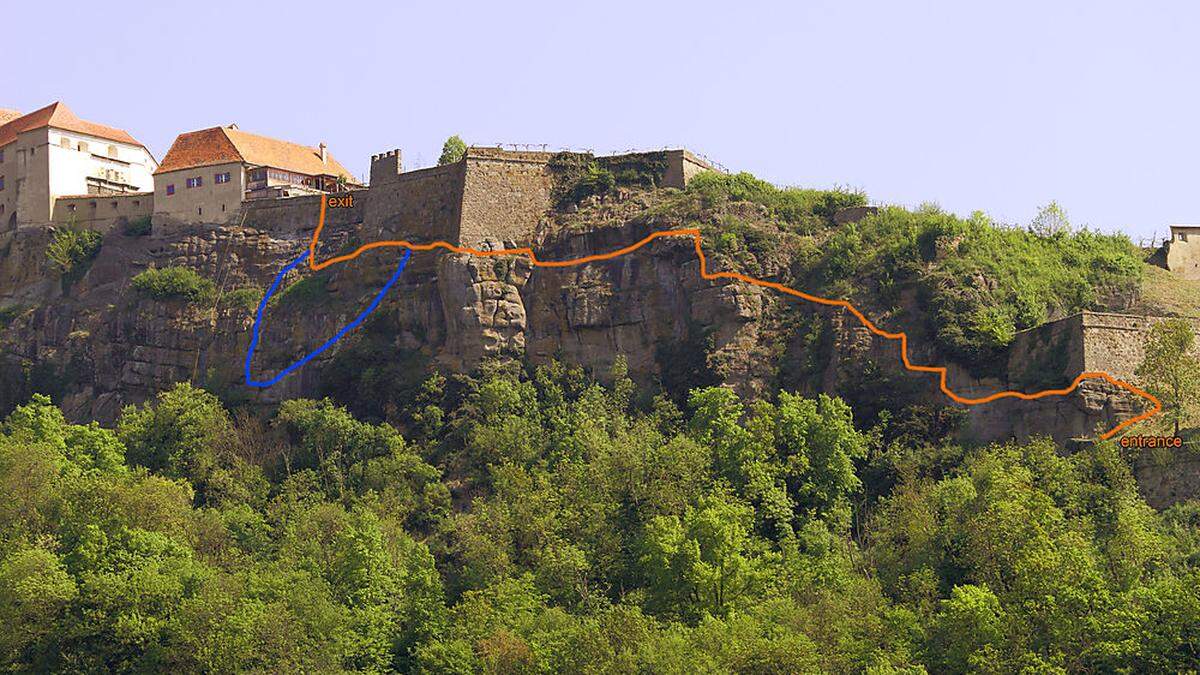 Der Klettersteig am Fels der Riegersburg ist familientauglich.