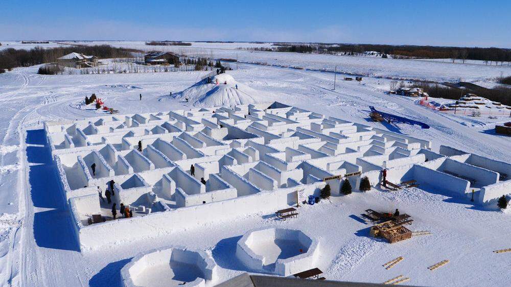 Das größte Schneel-Labyrinth der Welt steht in Kanada