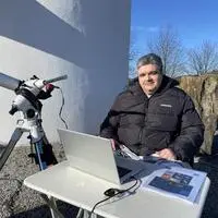 Günter Kleinschuster ist Obmann des Astroclubs Auersbach