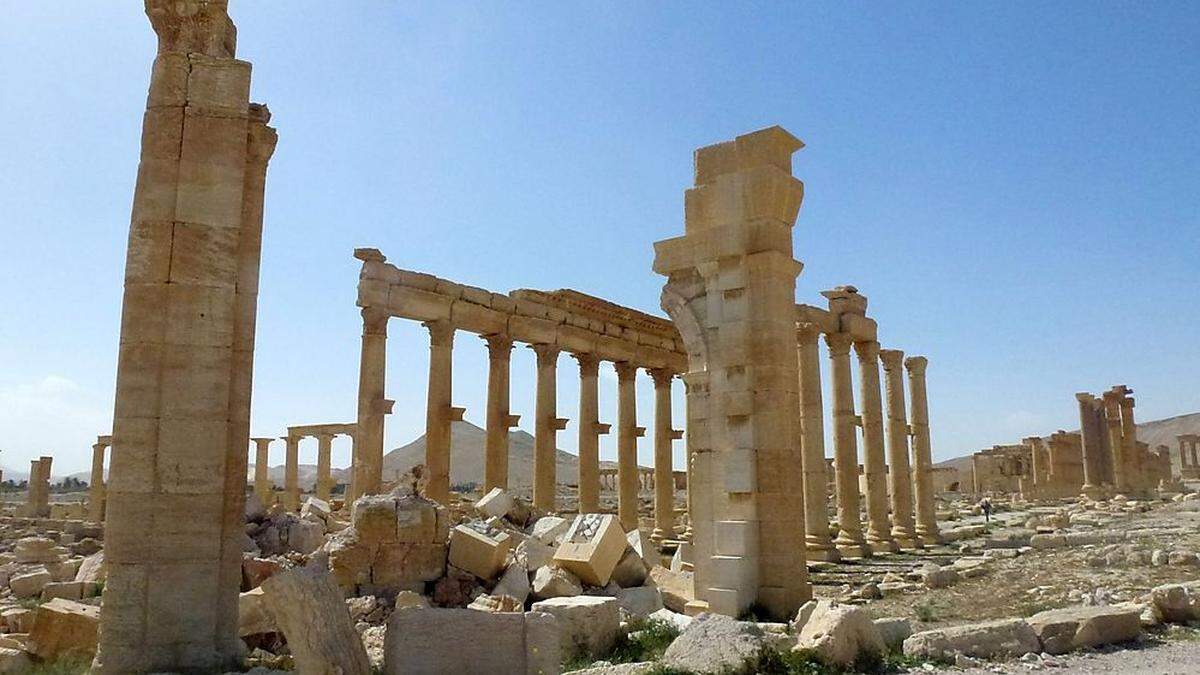 2015 zerstörte der IS den Triumphbogen in Palmyra