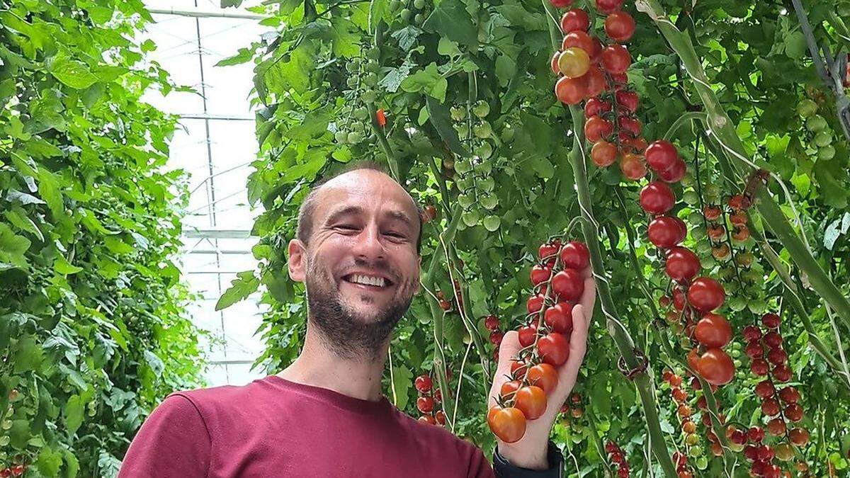 Der Frutura Chefgärtner Martin Gunda weiß wie er aus seinen Pflanzen das beste herausholt