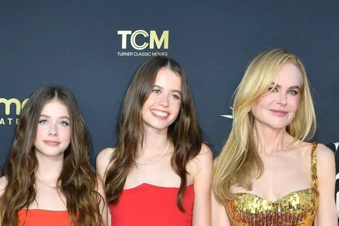 Die Oscarpreisträgerin selbst glänzte mit ihren hübschen Töchtern  Faith Margaret (13, links) und Sunday Rose (15)  auf dem Red Carpet.