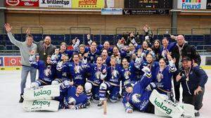 Villachs Eishockey-Damen, die Lady Hawks, feiern zwei Meistertitel in der 1. und 2. Bundesliga