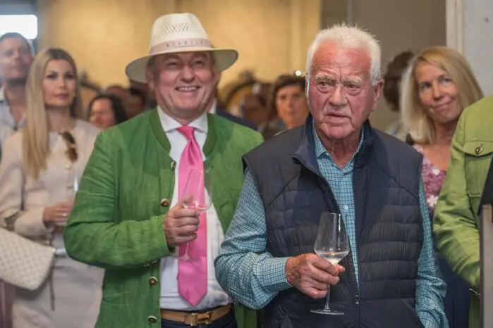 Milliardär Frank Stronach (rechts) und Edel-Gastronom Toni Mörwald.