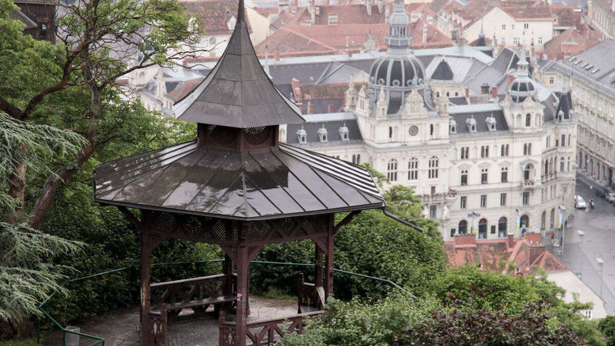 Die jungen Männer wurden beim chinesischen Pavillon bedroht