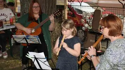 Die Schülerinnen und Schüler der Musikschule Ligist begeisterten mit ihrem Open Air-Konzert