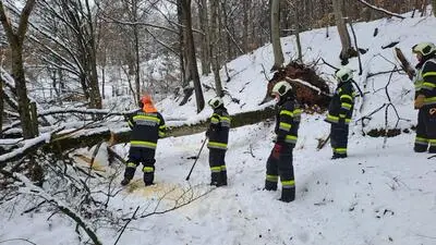 Die Freiwilligen Feuerwehren sind am Samstag wie hier in Graz-Umgebung weiter im Einsatz