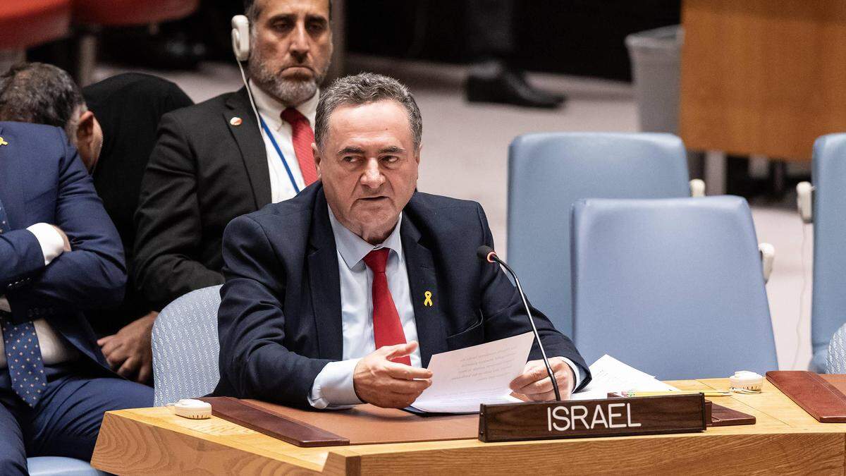 Der israelische Außenminister Israel Katz ist enttäuscht über die USA. 