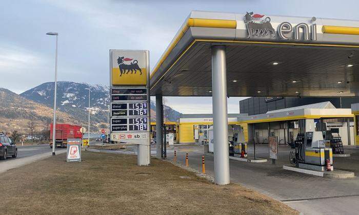 Eni-Tankstelle in der Kärntner Straße in Lienz