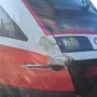 Der beschädigte ÖBB-Zug in Hartberg