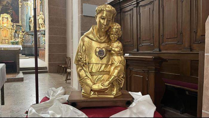 Diese Reliquie des heiligen Antonius ist am Sonntag bei einer Messe in Bruck zu sehen