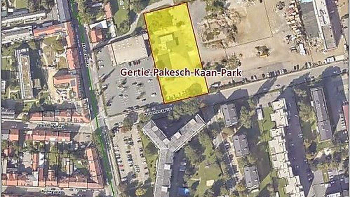 Wo der Pakesch-Kaan-Park in Graz zu finden ist