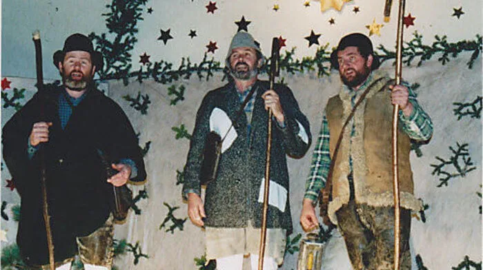 Akteure der Ortsgemeinschaft Sommerau beim Hirtenspiel 