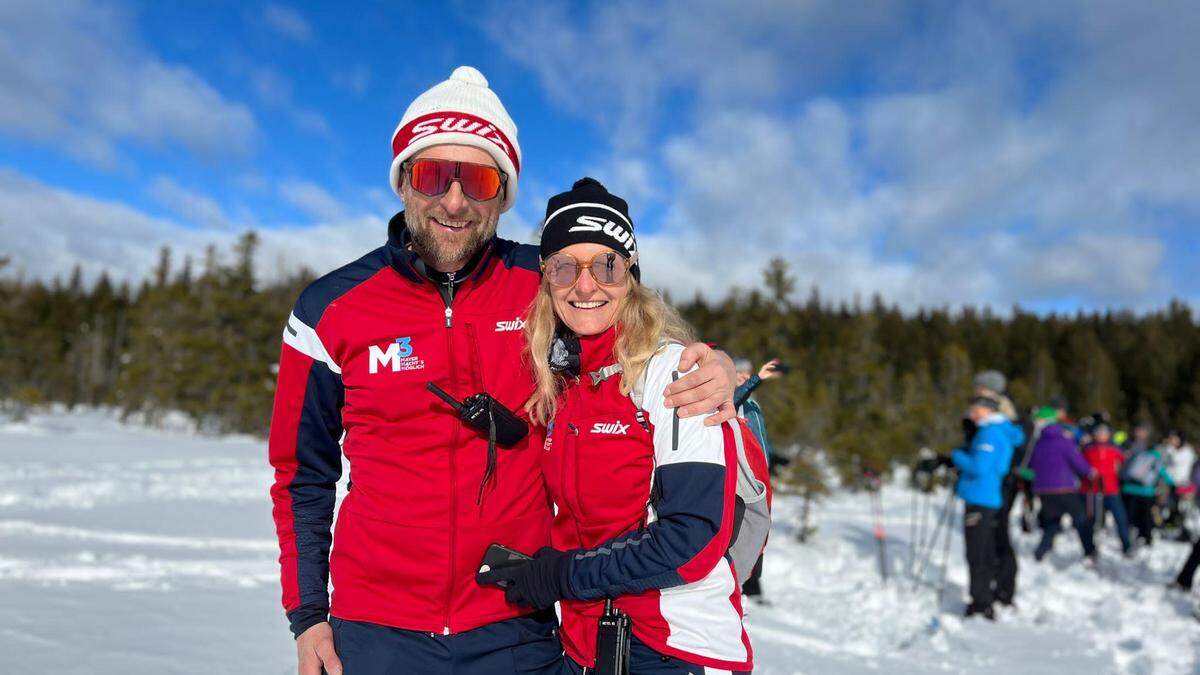 Stefan und Gabriela Mayer veranstalten heuer die dritte Schneeschuhwanderung für Singles