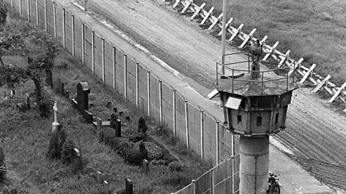 Die Berliner Mauer und der Todesstreifen 1978