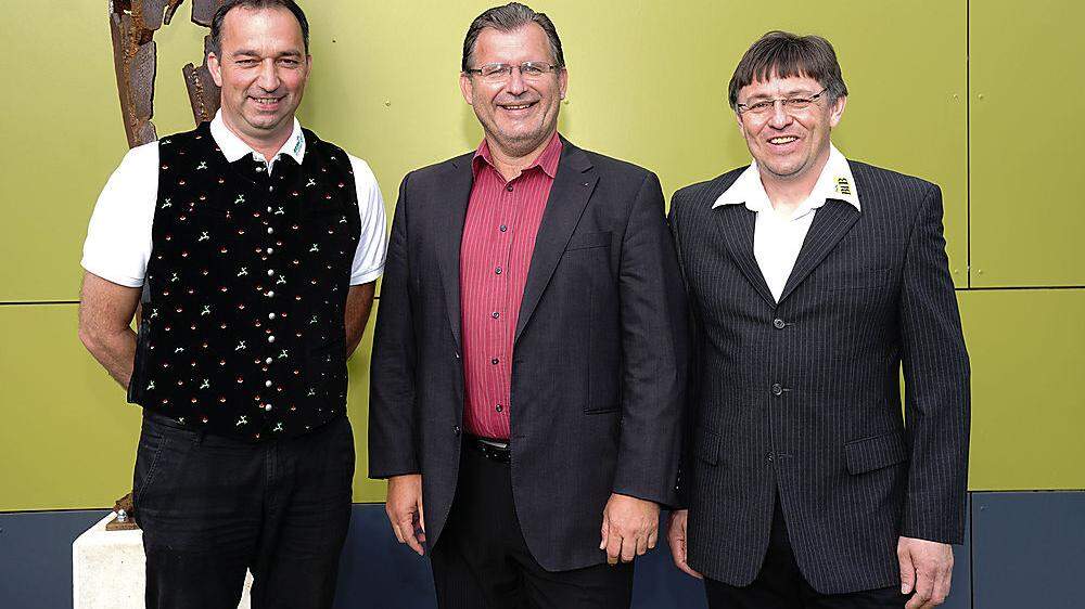 Wolfgang Krenn, Peter Hassler und Gerhard Mentil