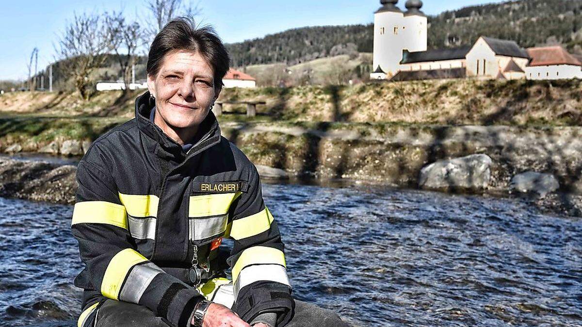 Martina Erlacher ist seit 2008 bei der Freiwilligen Feuerwehr Gurk 