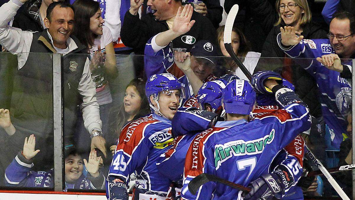 Jubeln bald wieder in Österreich: Die Spieler und Fans von Zagreb