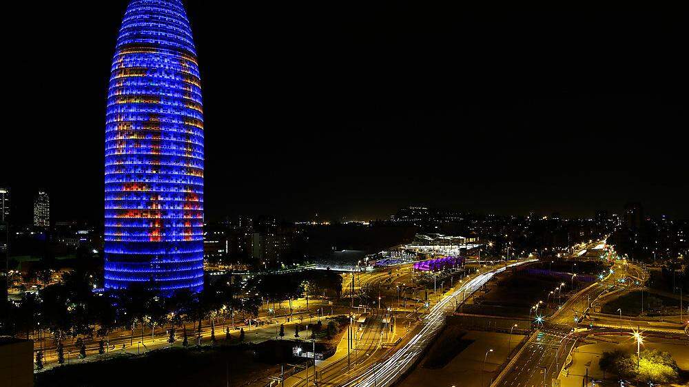 Mit &quot;EMA BCN&quot; wirbt die katalanische Hauptstadt Barcelona um die Ansiedelung der Arzneimittel-Agentur in einen Tower