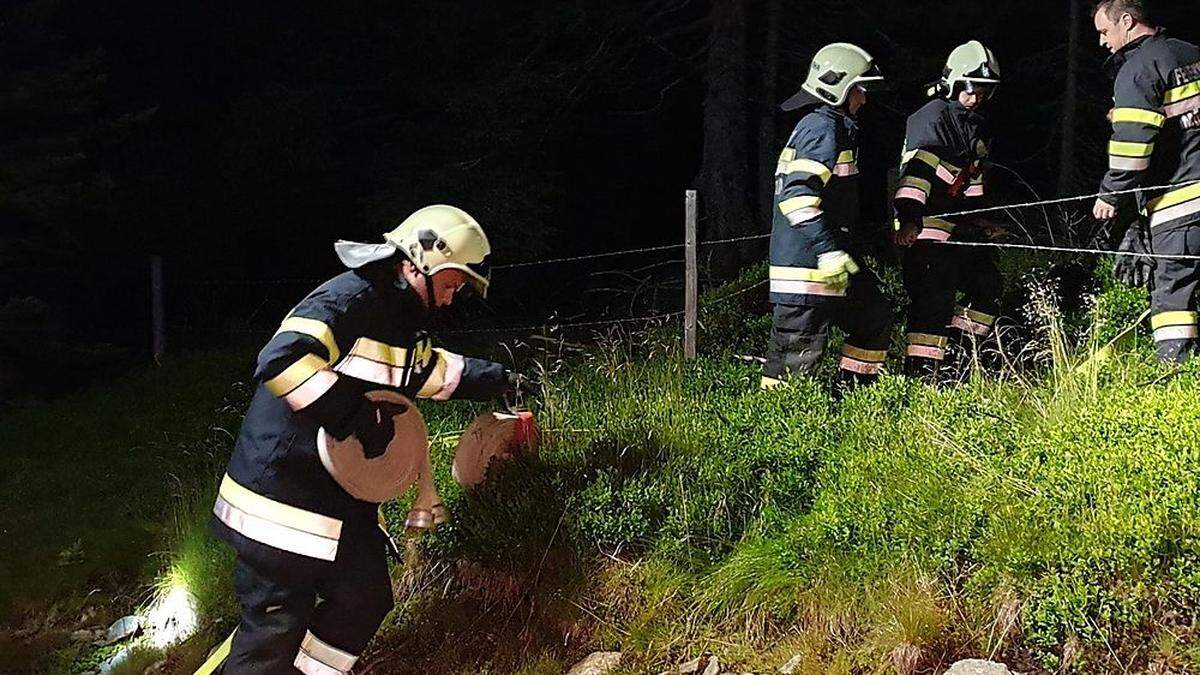 17 Kameradinnen und Kameraden der Feuerwehr Mönichwald waren im Einsatz