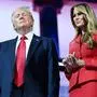 News Bilder des Tages WI: 2024 Republican National Convention - Day 4 L-R Republican presidential candidate former President Donald Trump and former first lady Melania Trump on stage at the end of the 2024 Republican National Convention RNC at Fiserv Forum in Milwaukee, Wis., July 18, 2024. Milwaukee WI USA NOxUSExINxGERMANY PUBLICATIONxINxALGxARGxAUTxBRNxBRAxCANxCHIxCHNxCOLxECUxEGYxGRExINDxIRIxIRQxISRxJORxKUWxLIBxLBAxMLTxMEXxMARxOMAxPERxQATxKSAxSUIxSYRxTUNxTURxUAExUKxVENxYEMxONLY Copyright: xAnthonyxBeharx Editorial use only sipausa_54637539