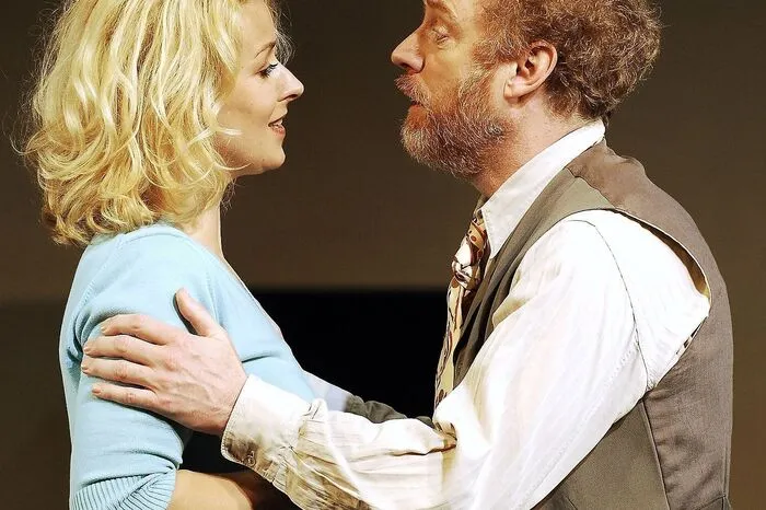 Bei den Festspielen Reichenau 2006: Morzé im Stück "Onkel Wanja" (hier mit Andre Pohl).