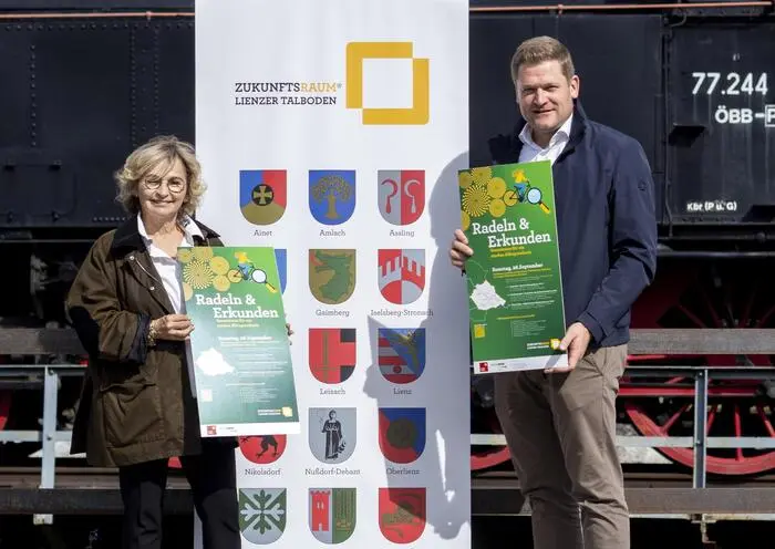 Elisabeth Blanik, Bürgermeisterin von Lienz, und Markus Stotter, Obmann des Planungsverbands 36 hoffen auf viele Besucher und Teilnehmende am Aktionstag