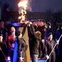 Die Special Olympics wurden mit der Entzündung des Feuers feierlich eröffnet