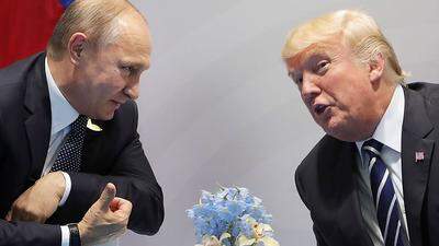 Auch das zwischenmenschliche Verhältnis  zwischen Wladimir Putin und Donald Trump war schon einmal besser 
