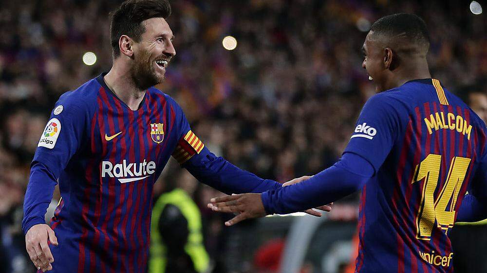 Lionel Messi jubelte auch über den nächsten Rekord